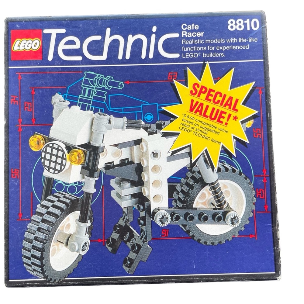 LEGO 8810 Technic Cafe Racer Vintage in Sealed Box 1993